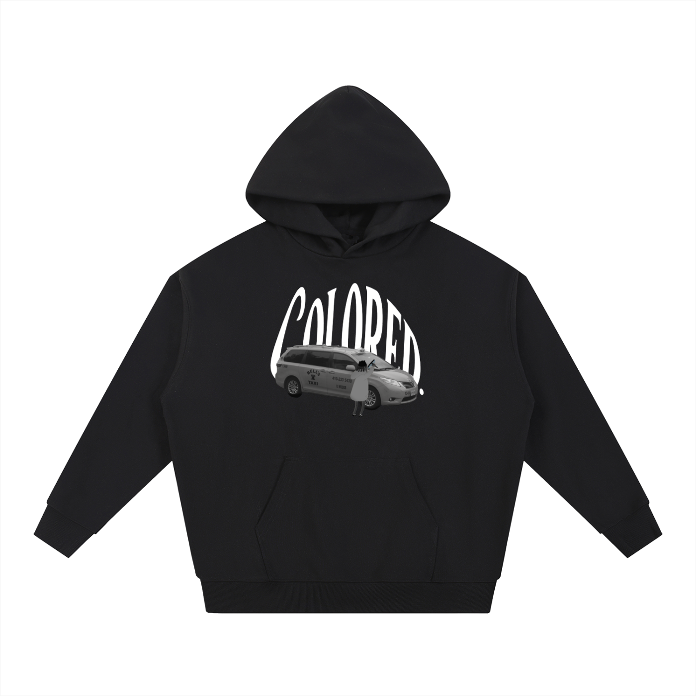 Colored Language Squeegee  Boy Hoodie