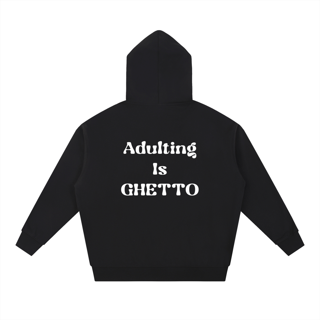 Colored Language Squeegee  Boy Hoodie